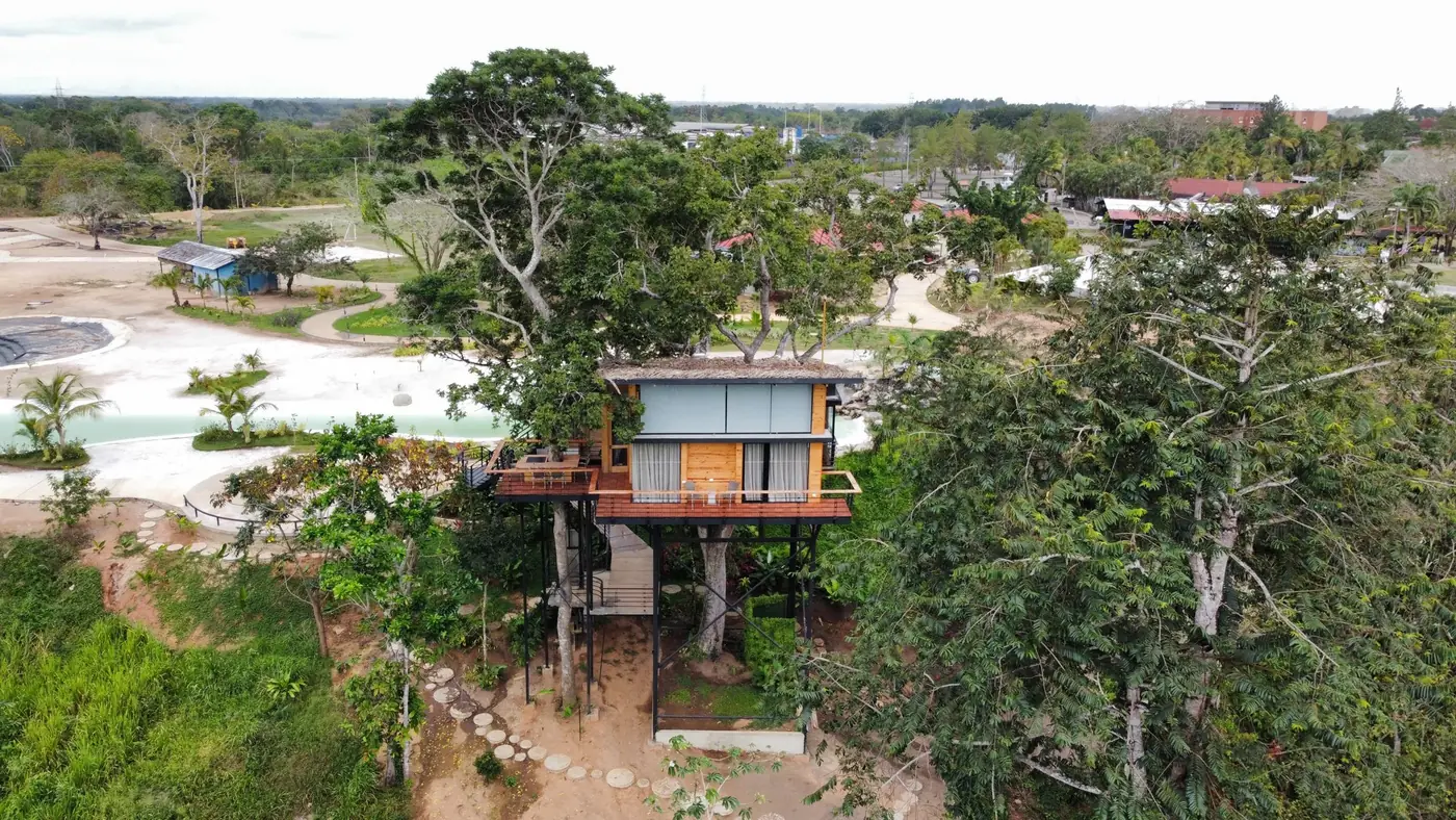 Casa del Árbol desde el aire